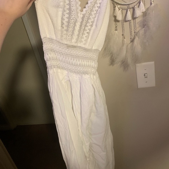 Marshalls White Crochet/Lace Maxi Dress - Picture 1 of 2